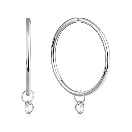 Купить оптом серьги из серебра с фианитами  2340205849 от Krasnoe