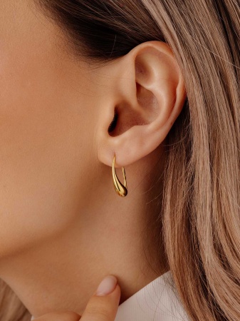 Купить оптом серьги из серебра без вставок 2318405037 от Krasnoe