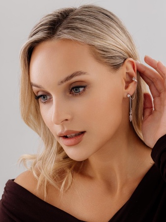 Купить оптом серьги из серебра без вставок 2340405491 от Krasnoe