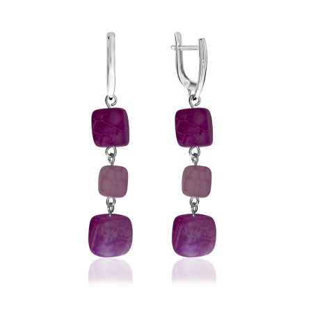 Купить оптом серьги из серебра с агатами 2340390682 от Krasnoe