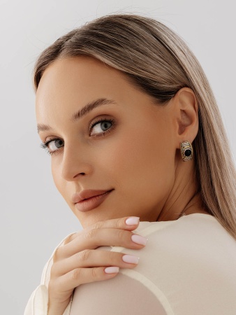 Купить оптом серьги из серебра с агатами 2317391755-20 от Krasnoe