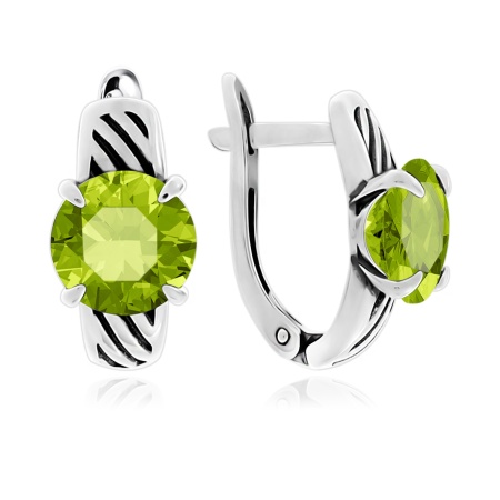 Купить оптом серьги из серебра с ситаллами 2310881647-65 от Krasnoe