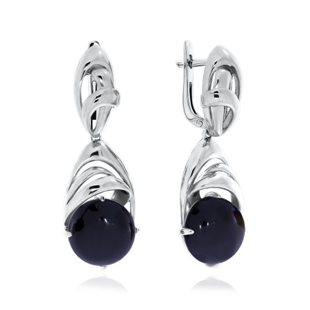 Купить оптом серьги из серебра с агатами 2340390953-20 от Krasnoe