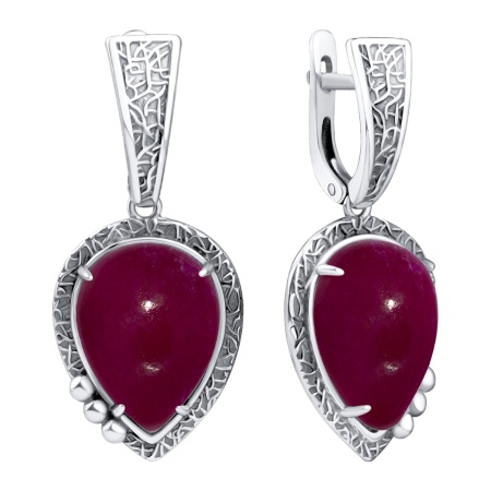 Купить оптом серьги из серебра с агатами 2310395788-37 от Krasnoe