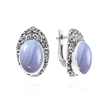 Купить оптом серьги из серебра с агатами 2310391371-84 от Krasnoe