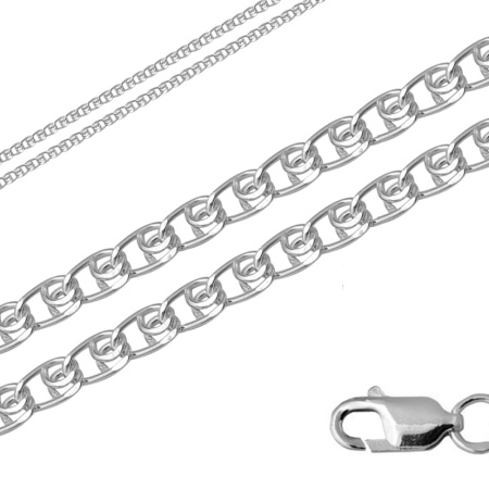 Купить оптом цепь из серебра без вставок 365704049050 от Krasnoe