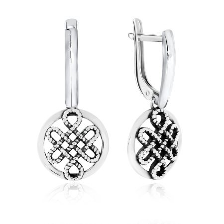 Купить оптом серьги из серебра без вставок 2340401634 от Krasnoe