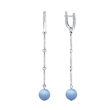 Купить оптом серьги из серебра с агатами 2340390748-70 от Krasnoe