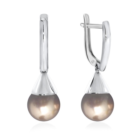 Купить оптом серьги из серебра с жемчугами 2340240868-43 от Krasnoe