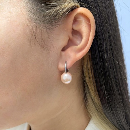 Купить оптом серьги из серебра с жемчугами 2340244318-46 от Krasnoe