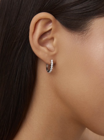 Купить оптом серьги из серебра с фианитами 2340201315-1 от Krasnoe