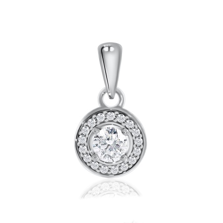 Купить оптом подвеска из серебра с фианитами 3340200105 от Krasnoe