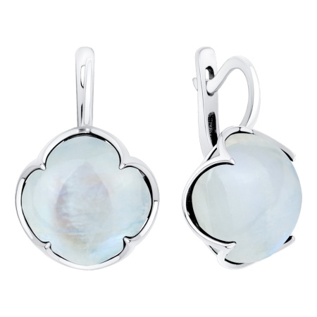 Купить оптом серьги из серебра с лунным камнем 2340935794 от Krasnoe