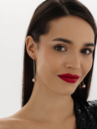 Купить оптом серьги из серебра с жемчугами 2340240710-6-43 от Krasnoe