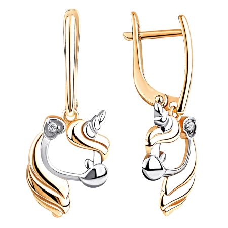 Купить оптом серьги из серебра с фианитами 2329205204л от Krasnoe