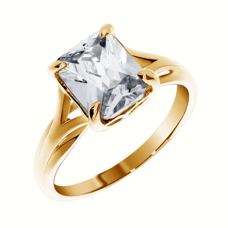 Купить оптом кольцо из серебра с хрусталём 1320520095 от Krasnoe