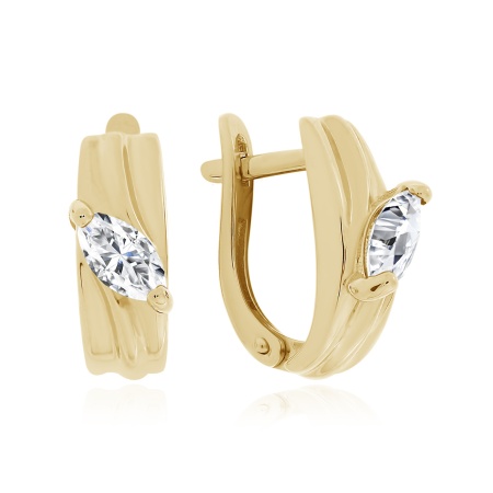 Купить оптом серьги из серебра с фианитами 2320201673 от Krasnoe