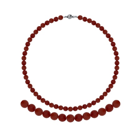 Купить оптом бусы из серебра с агатами 8340656088-45-40 от Krasnoe