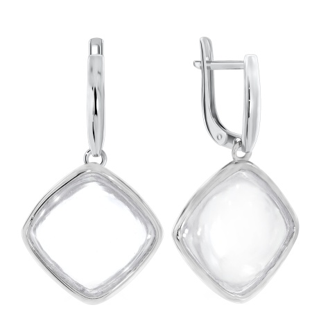 Купить оптом серьги из серебра с хрусталём 2340522949 от Krasnoe