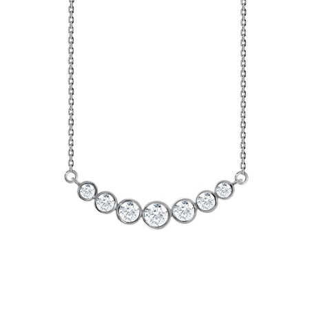 Купить оптом колье из серебра с фианитами 8340200691л-2-40 от Krasnoe