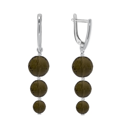 Купить оптом серьги из серебра с топазами 2340100310-1 от Krasnoe