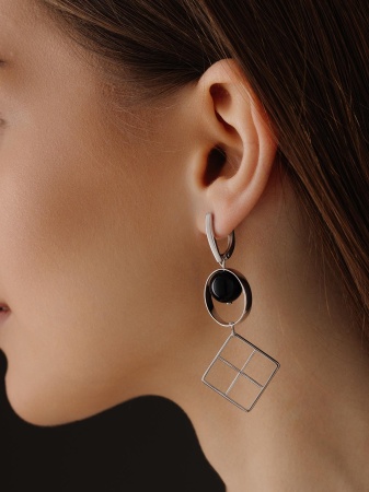 Купить оптом серьги из серебра с агатами 2340391520-20 от Krasnoe