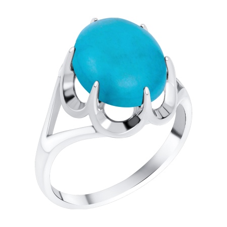 Купить оптом кольцо из серебра с бирюзой 1340315799 от Krasnoe