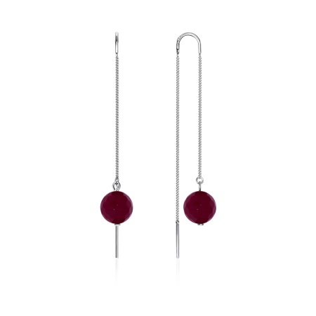 Купить оптом серьги из серебра с агатами 2340391605-6-1-37 от Krasnoe