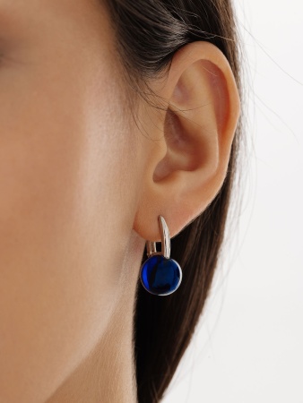 Купить оптом серьги из серебра с кристалл ювелирныйами 2340294318-80 от Krasnoe