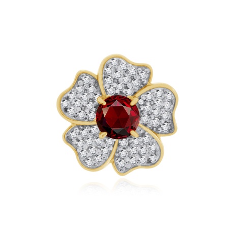 Купить оптом подвеска из серебра с фианитами 3329201884л-31 от Krasnoe