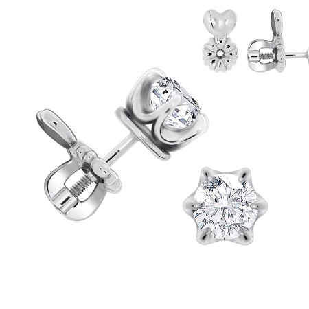 Купить оптом пусет из серебра с фианитом Н340200260 от Krasnoe