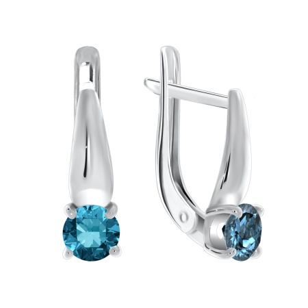 Купить оптом серьги из серебра с фианитами 2340200257-76 от Krasnoe