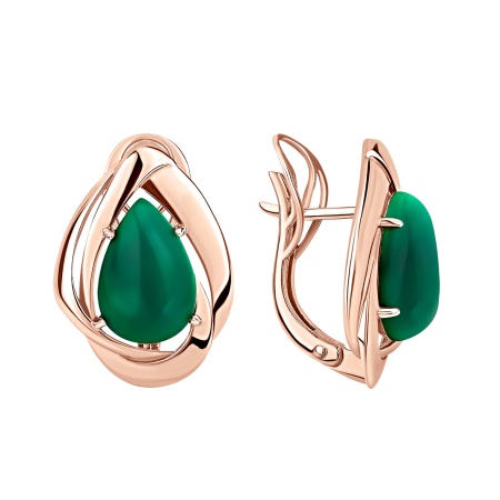 Купить оптом серьги из серебра с агатами 2320395151-60 от Krasnoe