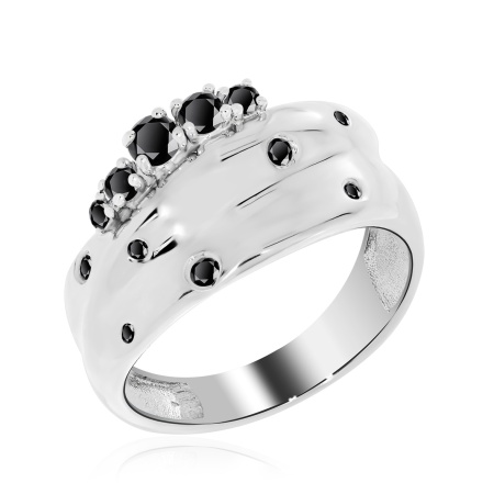 Купить оптом кольцо из серебра с ситаллами 1340881158-20 от Krasnoe