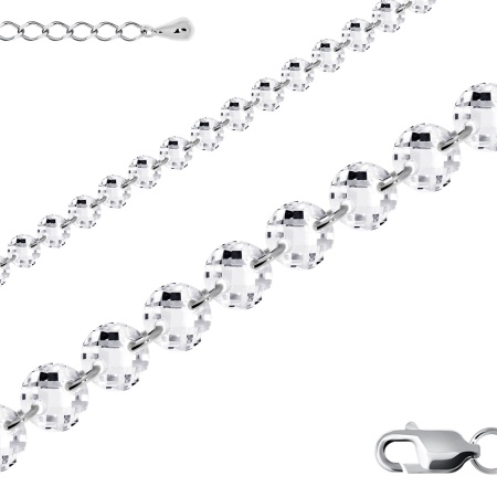 Купить оптом браслет из серебра с фианитами 4340203044-19 от Krasnoe