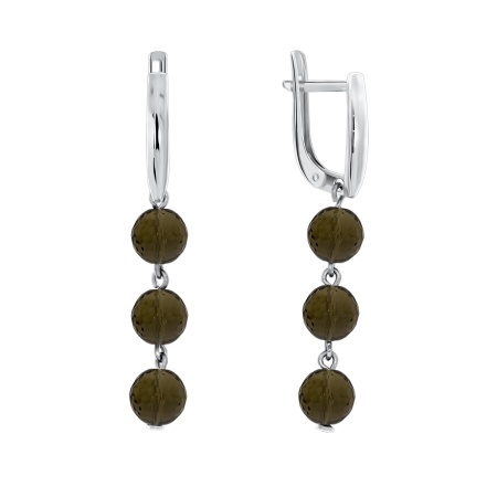 Купить оптом серьги из серебра с топазами 2340100309 от Krasnoe