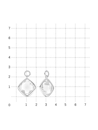 Купить оптом подвеска из серебра с хрусталём 3340524318 от Krasnoe