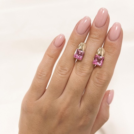 Купить оптом серьги из серебра с топазами 2320071533-30 от Krasnoe