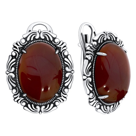 Купить оптом серьги из серебра с агатами 2310395710-40 от Krasnoe