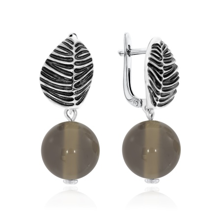 Купить оптом серьги из серебра с агатами 2310391381-21 от Krasnoe