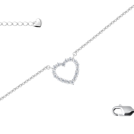 Купить оптом браслет из серебра с фианитами 4340204777-4-25 от Krasnoe