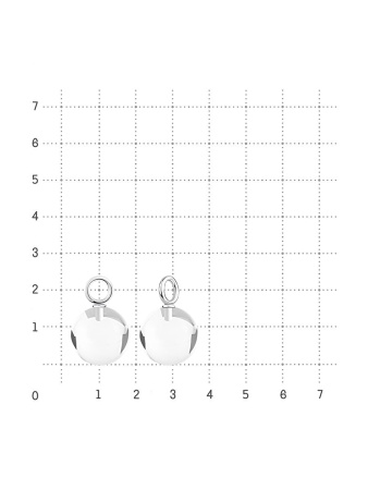 Купить оптом подвеска из серебра с хрусталём 3340524317 от Krasnoe