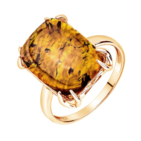 Купить оптом кольцо из серебра с янтарём 1320485163 от Krasnoe