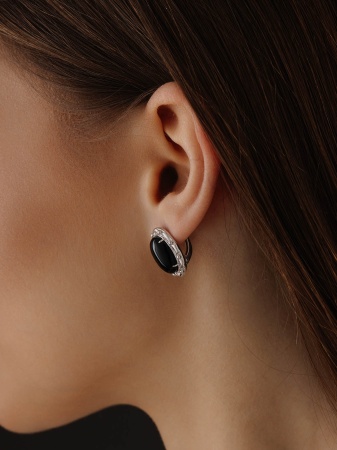 Купить оптом серьги из серебра с агатами 2340395116-20 от Krasnoe