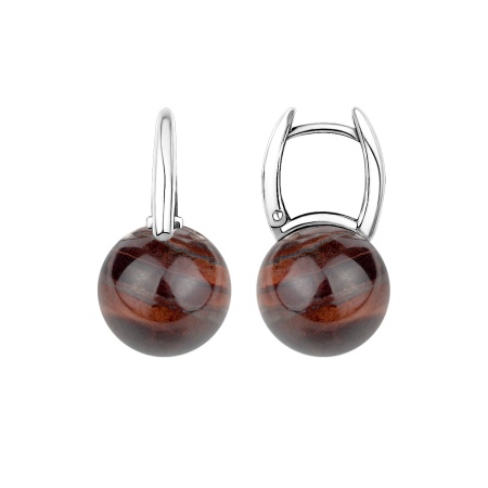 Купить оптом серьги из серебра с бычий глазами 2340БГ4318 от Krasnoe