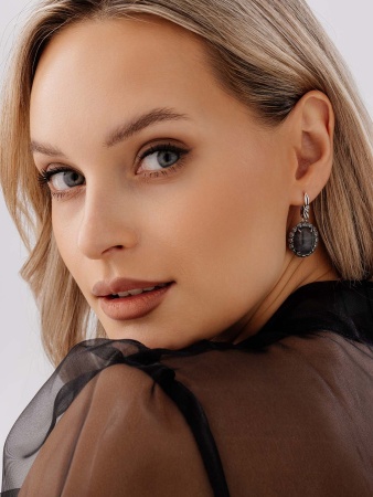 Купить оптом серьги из серебра с лабрадоритами 2310Л05173-1 от Krasnoe