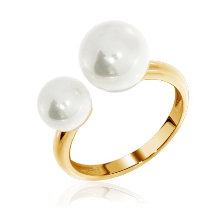 Купить оптом кольцо из серебра с жемчугами 1320244318 от Krasnoe