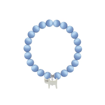 Купить оптом браслет из серебра с перламутром и агатами 4340396427-95 от Krasnoe