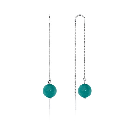 Купить оптом серьги из серебра с агатами 2340650710-2-77 от Krasnoe