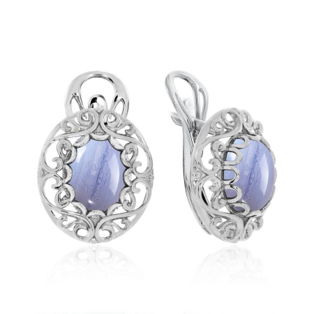 Купить оптом серьги из серебра с агатами 2340392115-84 от Krasnoe